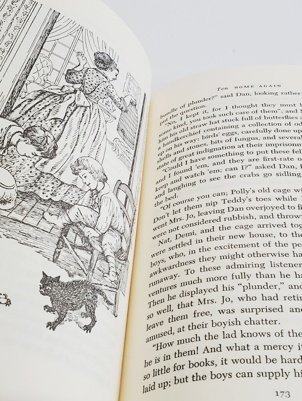 Little Men Hardcover Book Lisa May Alcott 1955 Nelson Doubleday - Picture 8 of 9